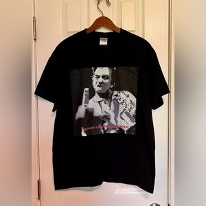 Johnny Cash Sound Check Heavy Cotton‎ Black T-shirt